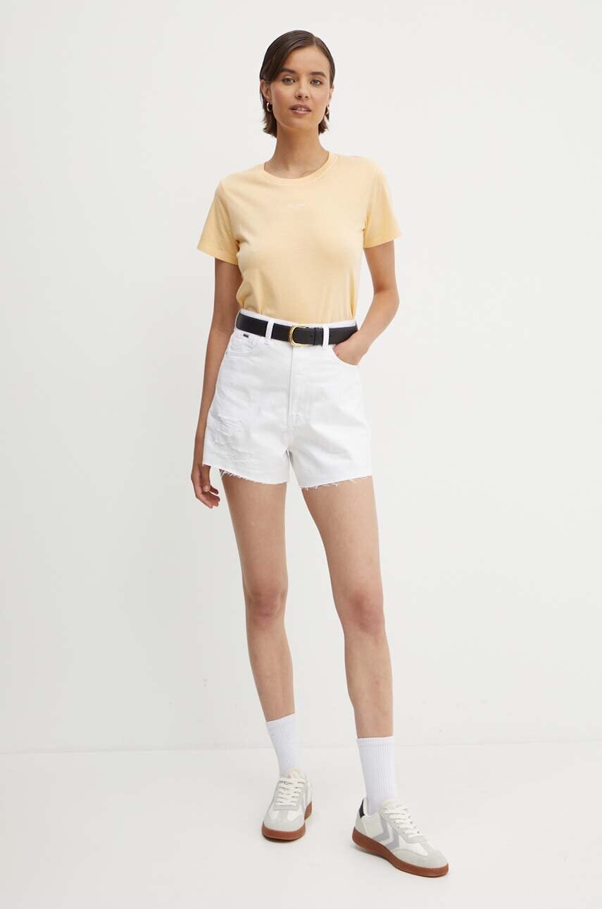 Бавовняна футболка Pepe Jeans EMILY жіноча колір жовтий PL505877