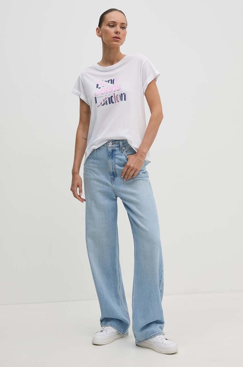 Бавовняна футболка Pepe Jeans ENOLA жіноча колір білий PL505891