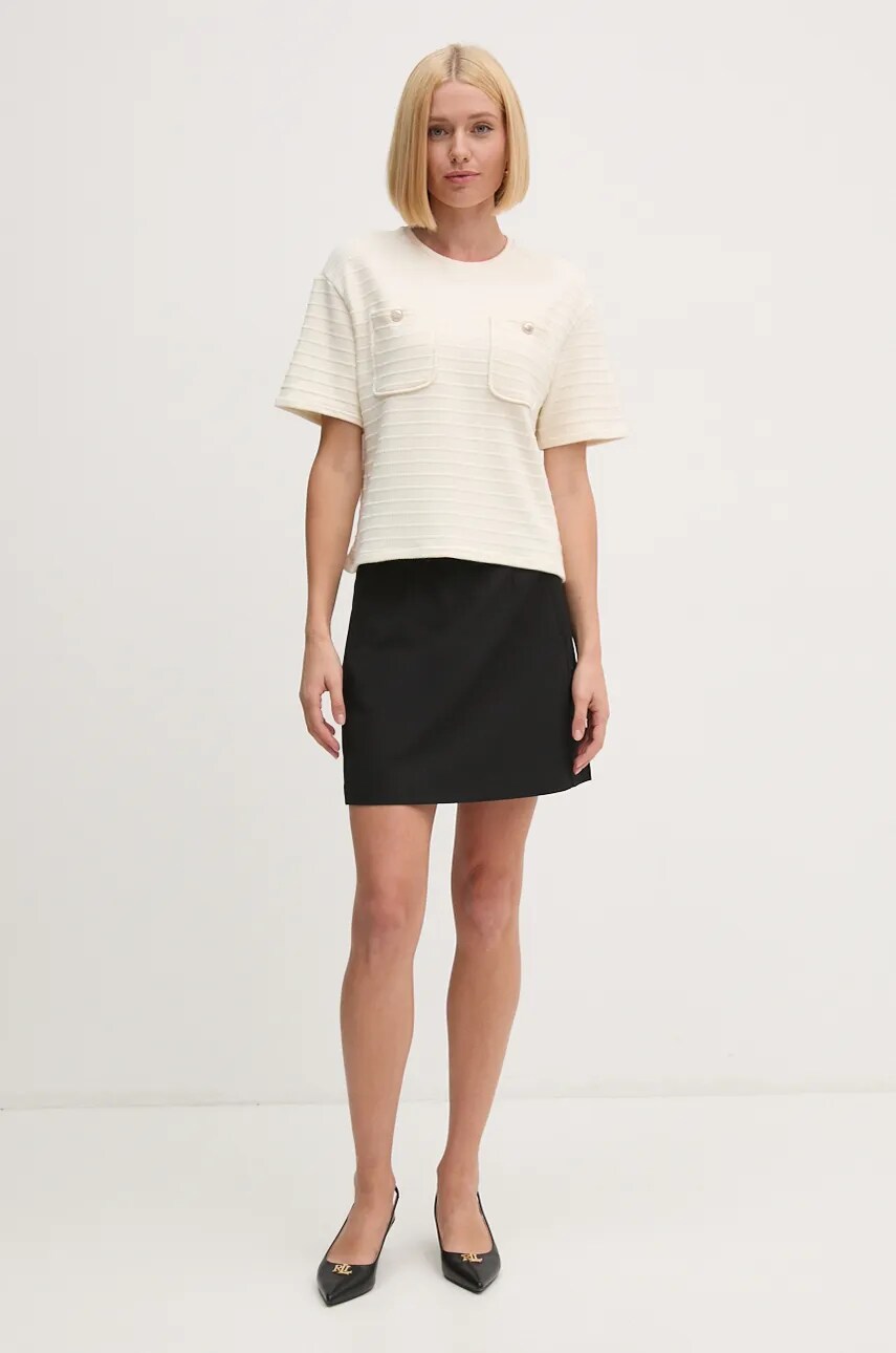 Футболка United Colors of Benetton жіноча колір бежевий 3RWKD1089