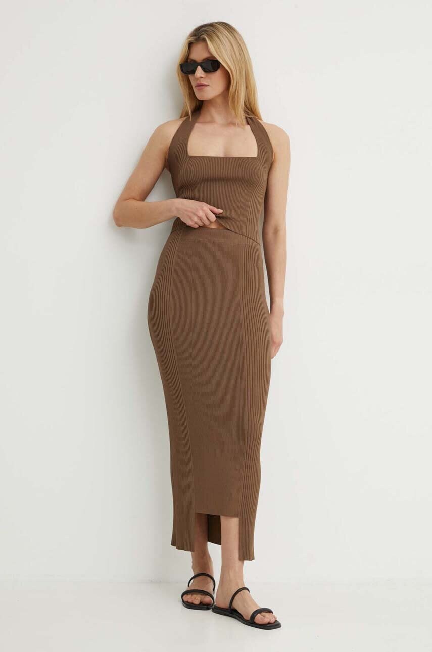 Топ By Malene Birger RONDA жіночий колір коричневий Q72264003