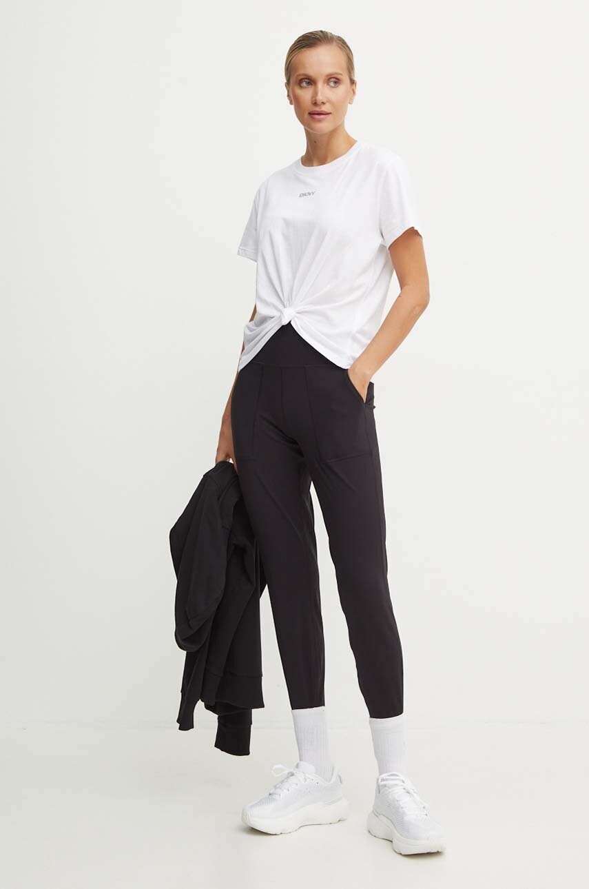 Бавовняна футболка Dkny жіноча колір білий DP4T9994