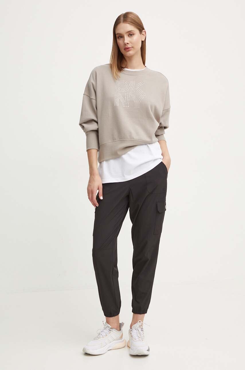 Бавовняна футболка Dkny жіноча колір білий DP4T9812