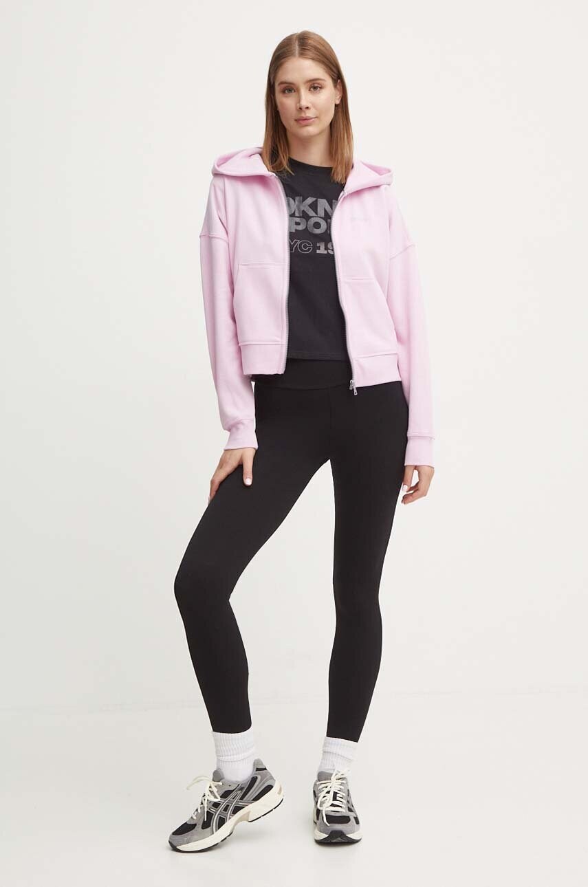 Бавовняна футболка Dkny жіноча колір чорний DP4T9972