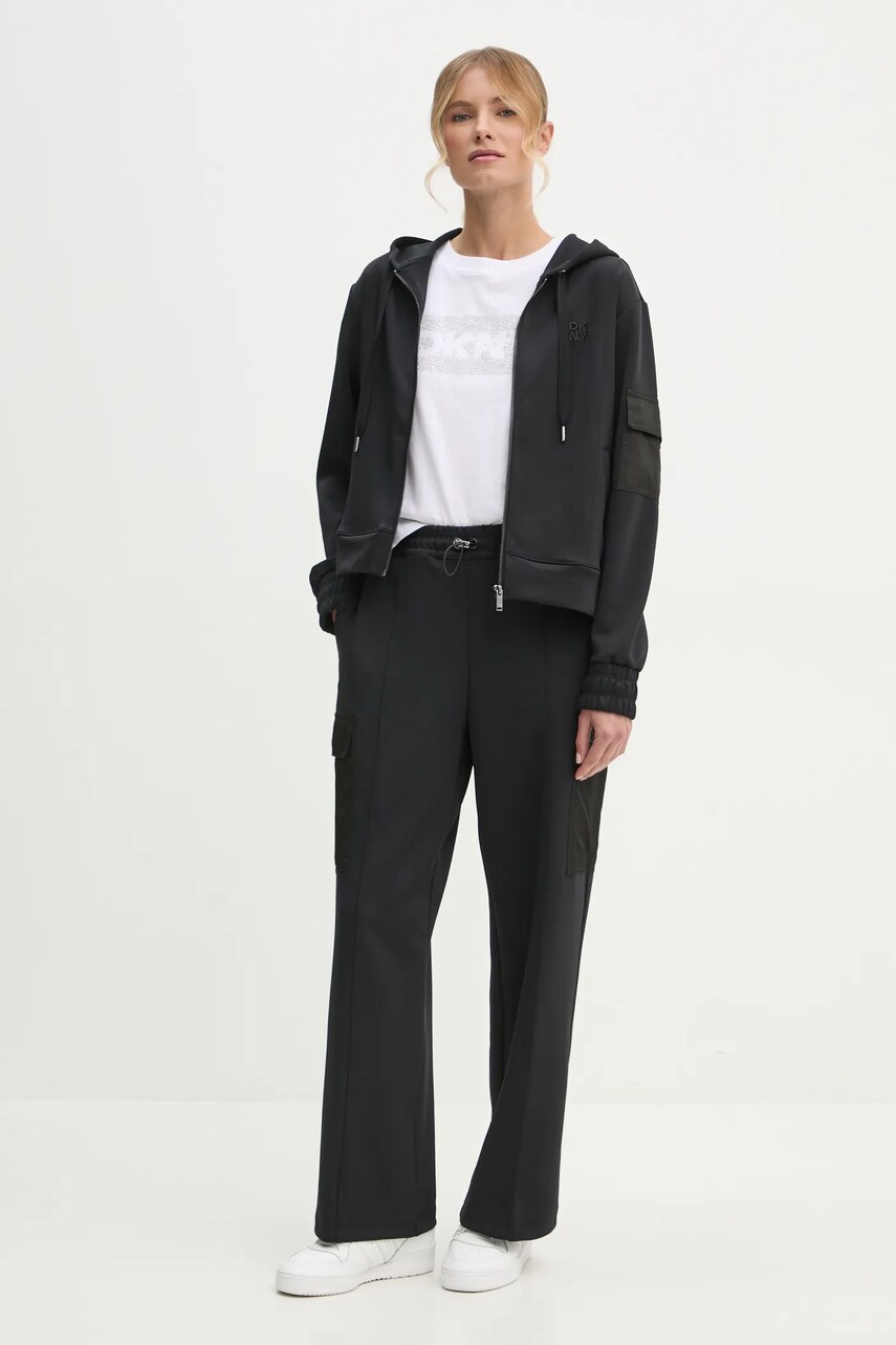 Бавовняна футболка Dkny жіноча колір білий DP4T1040