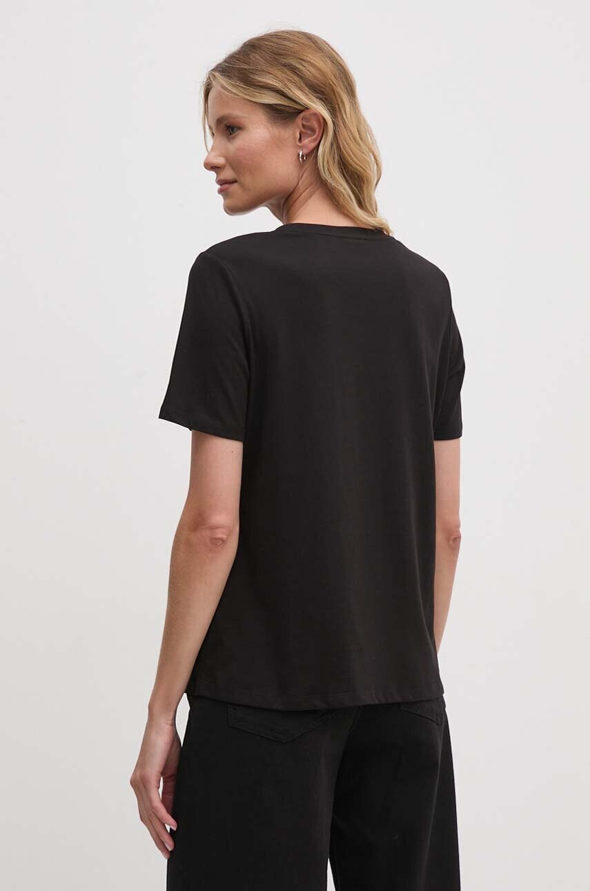 Бавовняна футболка Dkny жіноча колір чорний D2G4A221