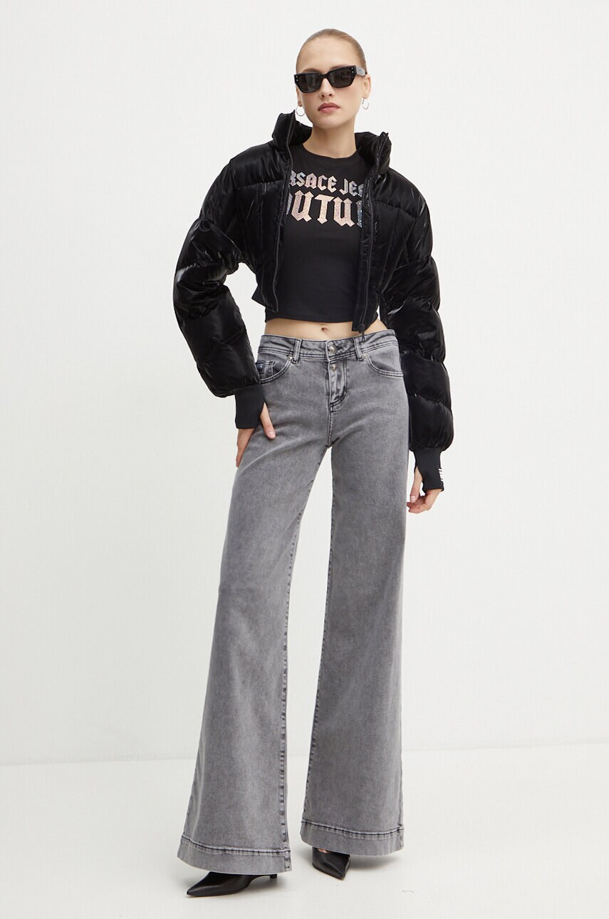 Футболка Versace Jeans Couture жіноча колір чорний 77HAHL00 CJ02L