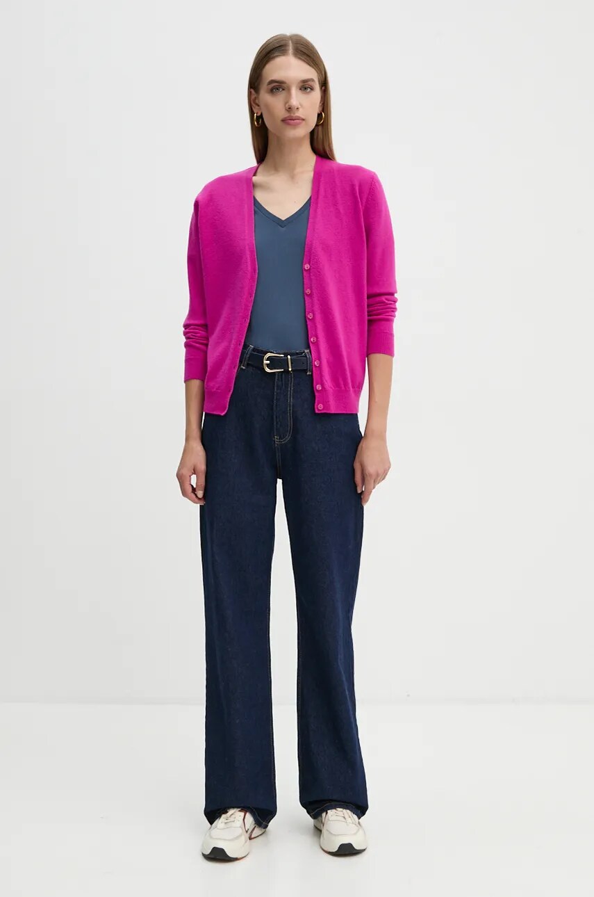 Бавовняна футболка Pepe Jeans FIORE V NECK жіноча колір синій PL505948