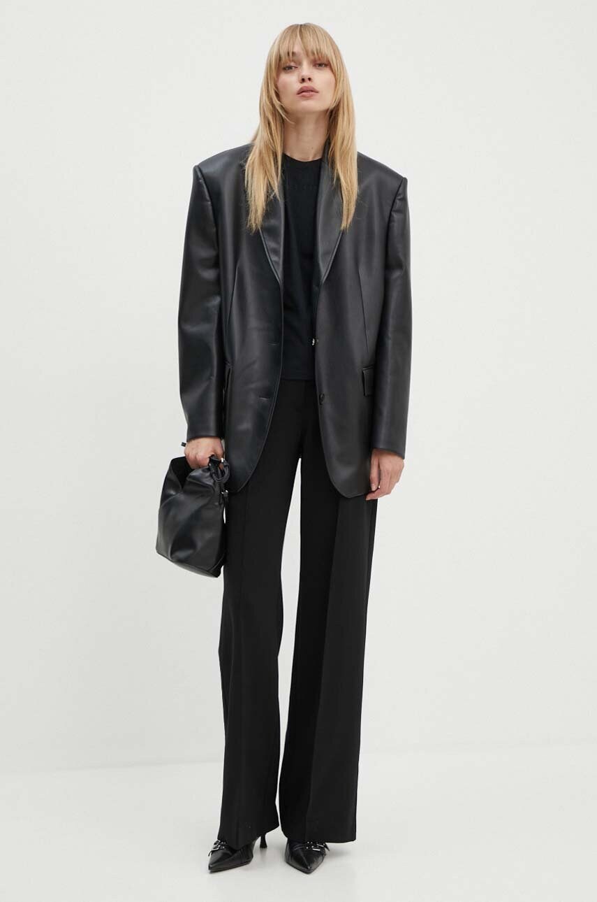 Бавовняна футболка MM6 Maison Margiela жіноча колір чорний S52GC0247