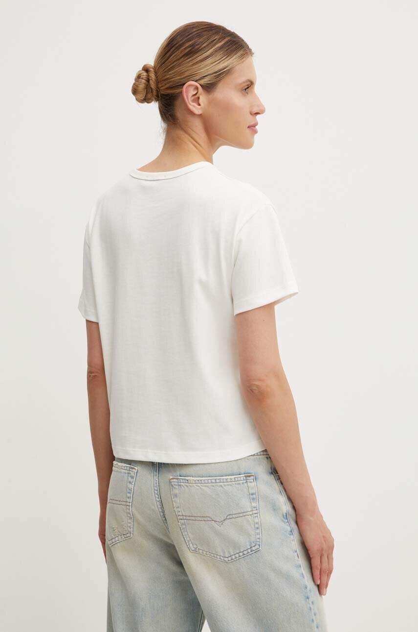 Бавовняна футболка A.P.C. t-shirt boxy petit vpc жіноча колір білий COHBQ.F26390