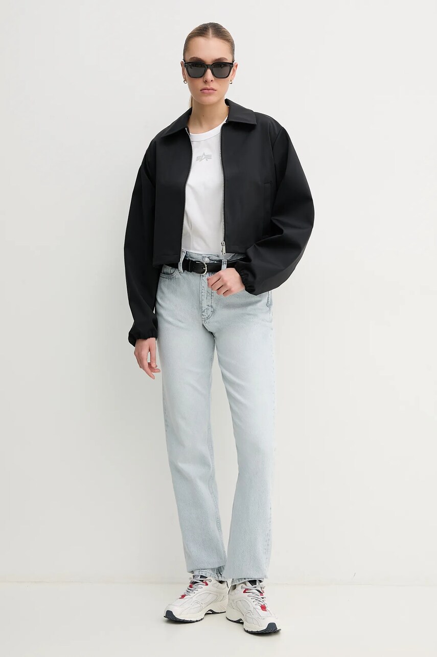 Бавовняна футболка Alpha Industries Waisted жіноча колір білий 148070