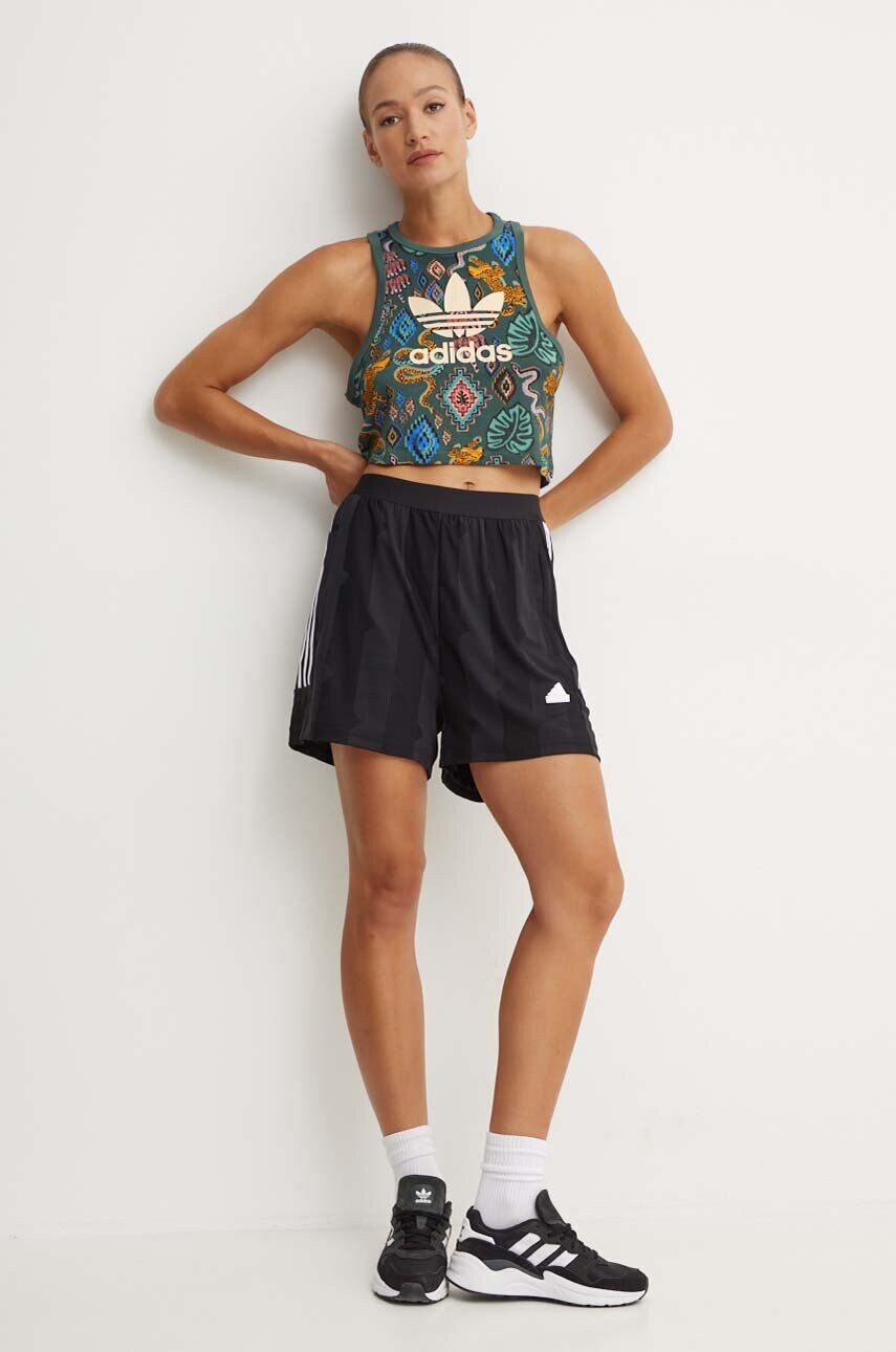 Топ adidas Originals X Farm Rio жіночий колір зелений IW0798