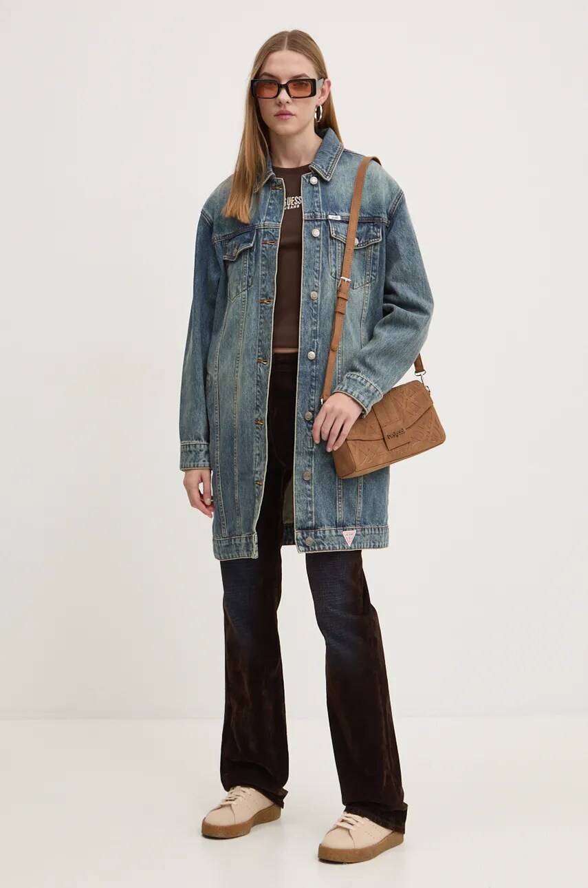 Футболка Guess Jeans жіноча колір коричневий W4BI58 KA0H1