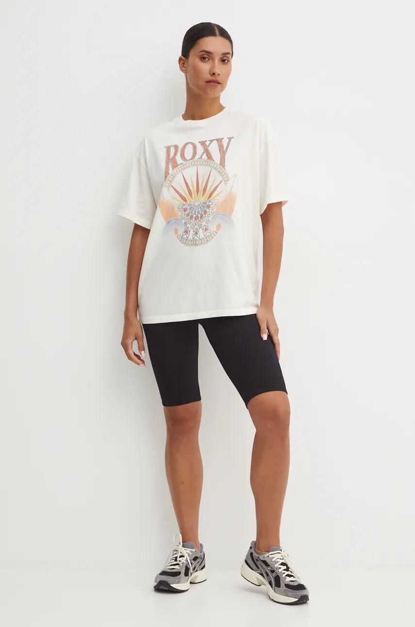 Футболка Roxy Dreamers Woman жіноча колір бежевий ERJZT05812