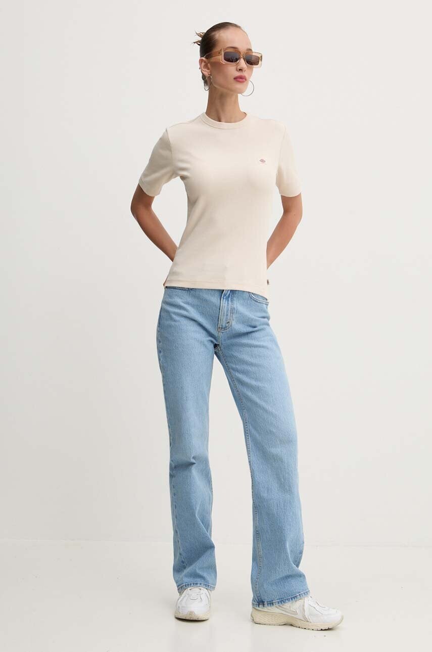 Футболка Dickies MARYSVILLE жіноча колір бежевий DK0A4YHD