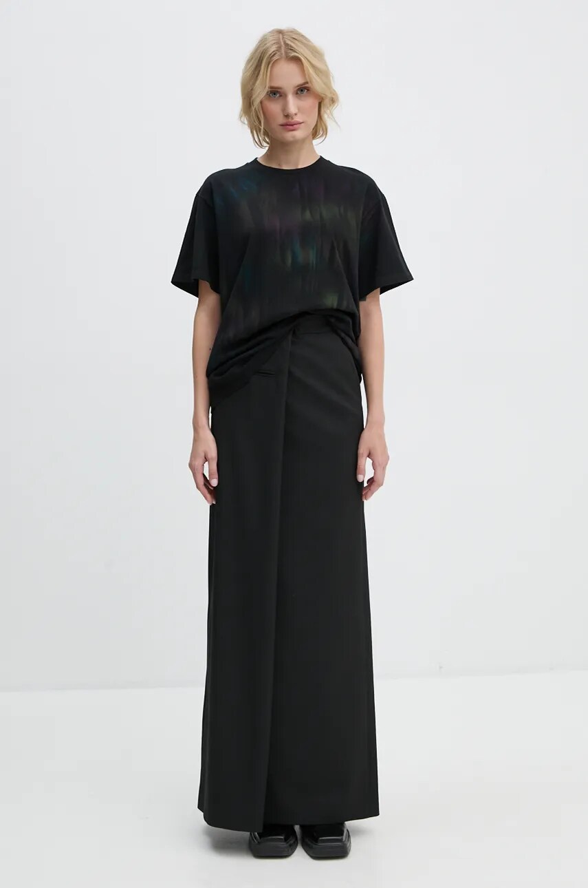 Бавовняна футболка MM6 Maison Margiela жіноча колір чорний S62GD0193.S23962