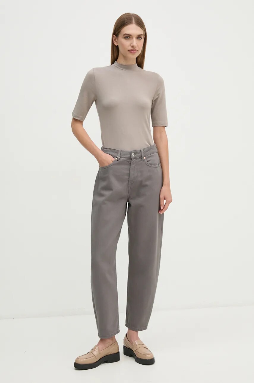 Футболка Calvin Klein жіноча колір сірий півгольф K20K207744