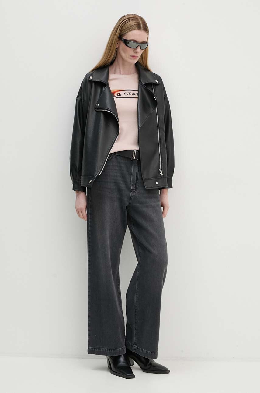Бавовняна футболка G-Star Raw жіноча колір бежевий D25031-C812