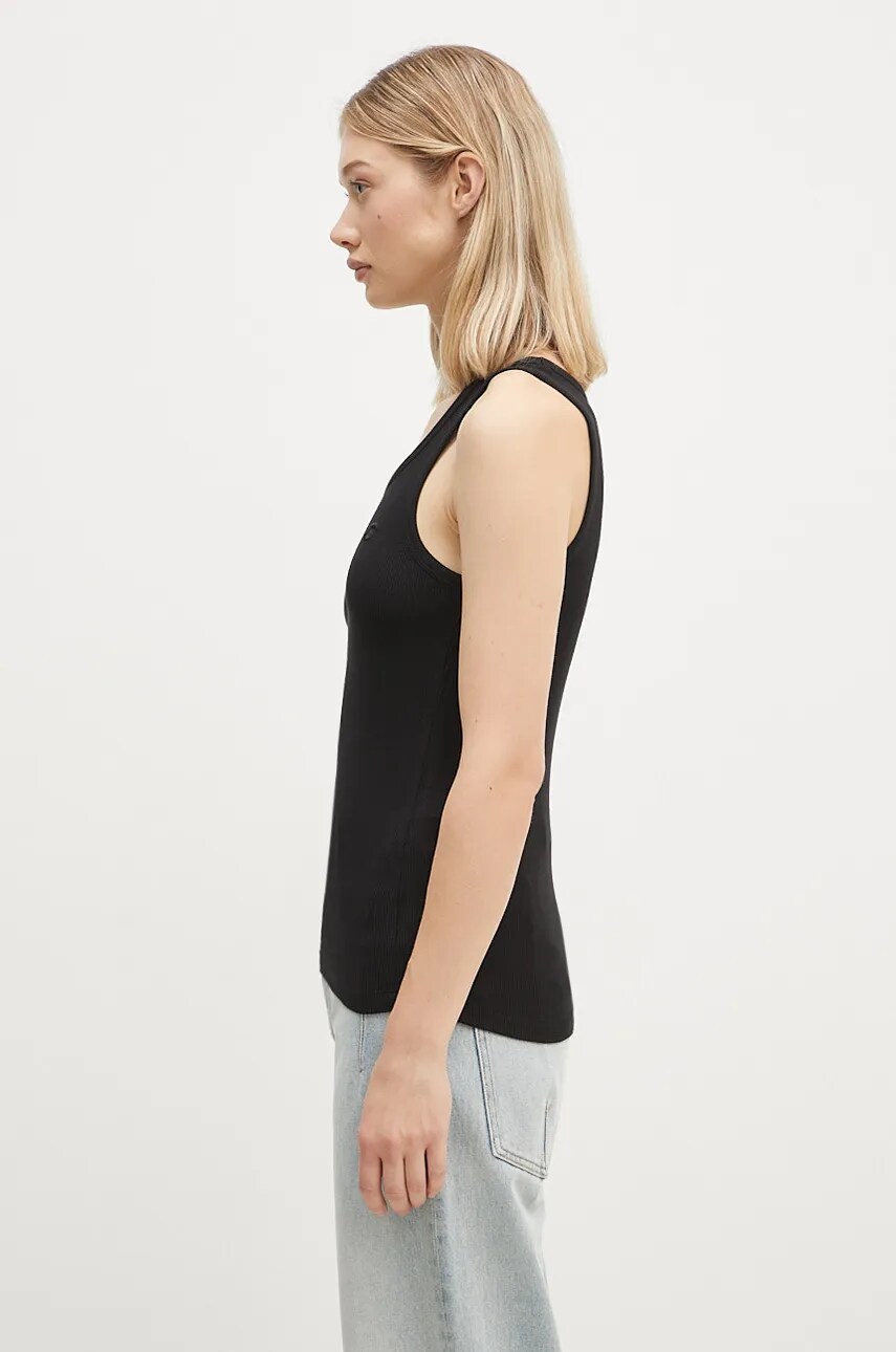 Топ Coperni Rib Logo Tank Top жіночий колір чорний COPJS12F5006