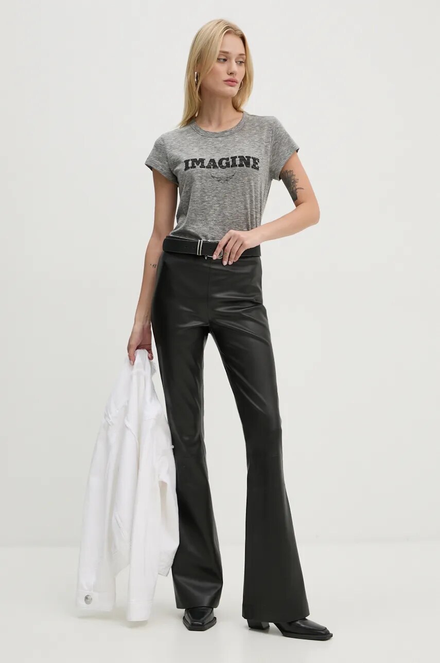Футболка ZADIG&VOLTAIRE жіноча колір сірий JWTS01686