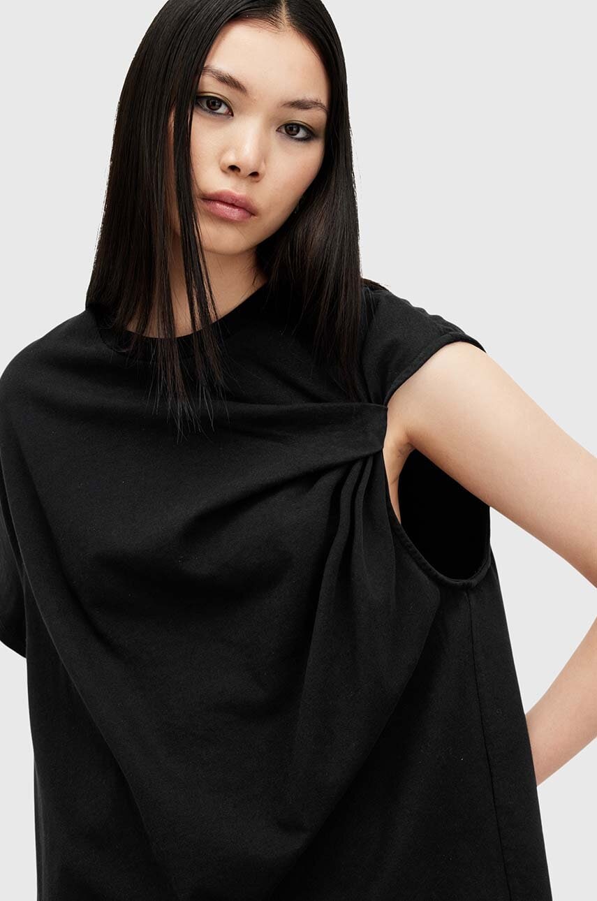 Бавовняна футболка AllSaints ONYX TWIST жіноча колір чорний W193JB