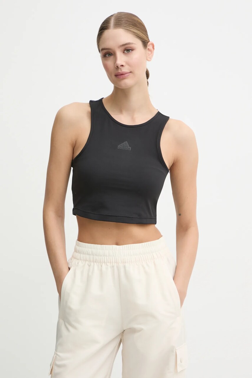 Топ adidas City Escape жіночий колір чорний JD8184