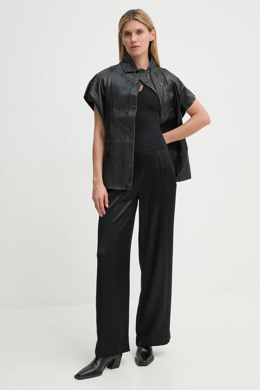 Футболка By Malene Birger VENAZIA жіноча колір чорний Q72465001