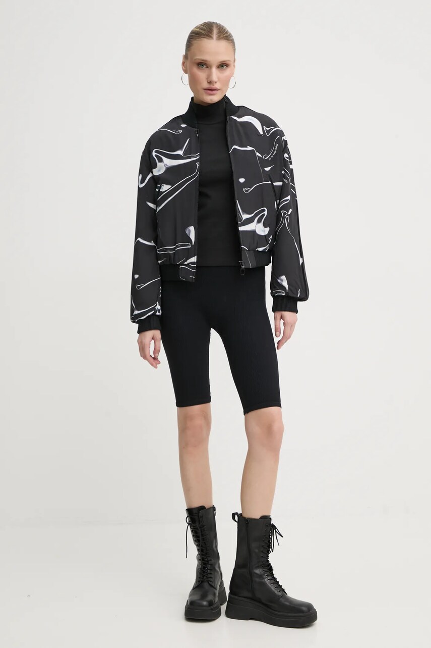 Лонгслів G-Star Raw жіночий колір чорний гольф D25056-D702