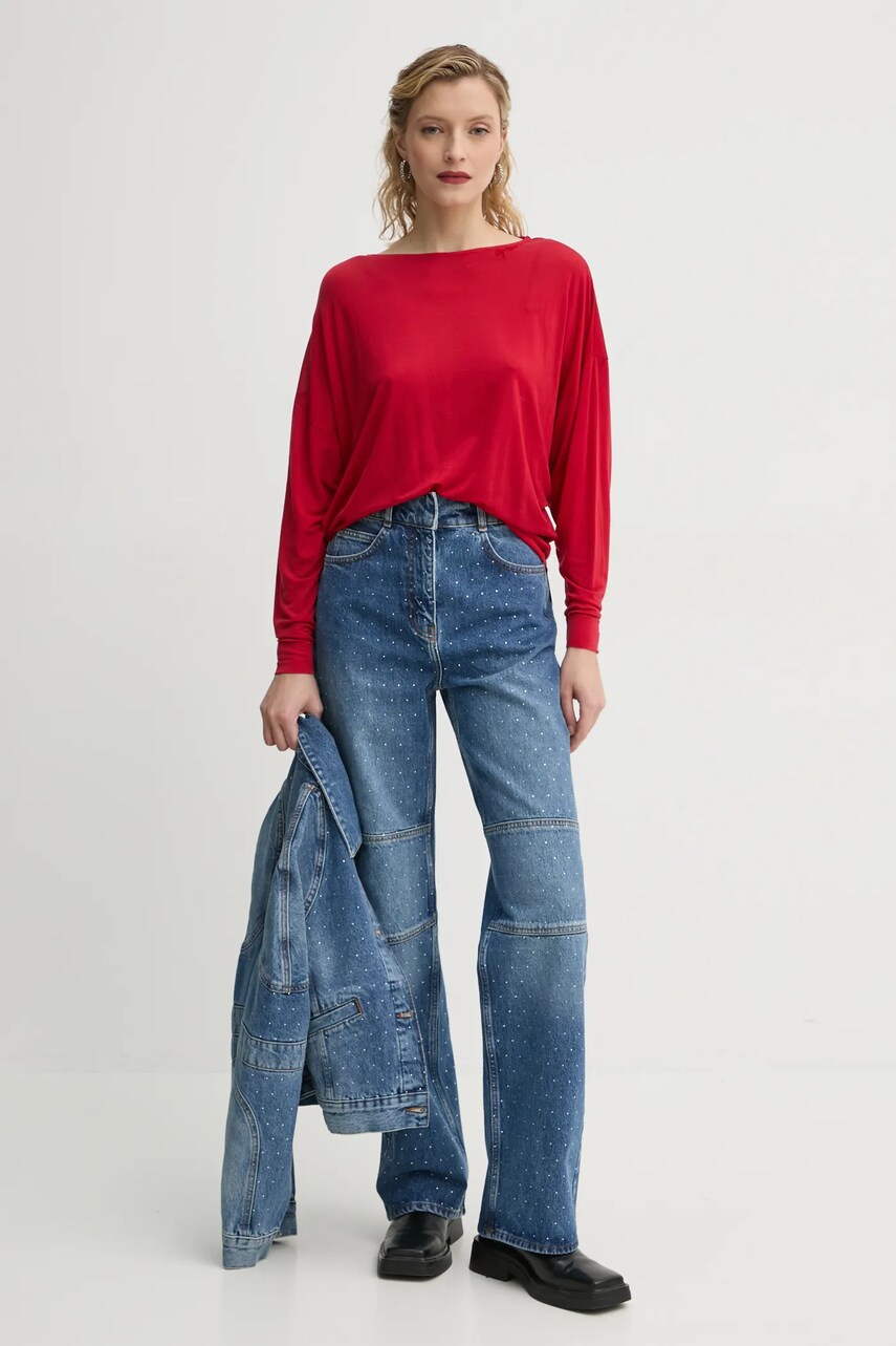 Лонгслів G-Star Raw жіночий колір червоний D25074-9297