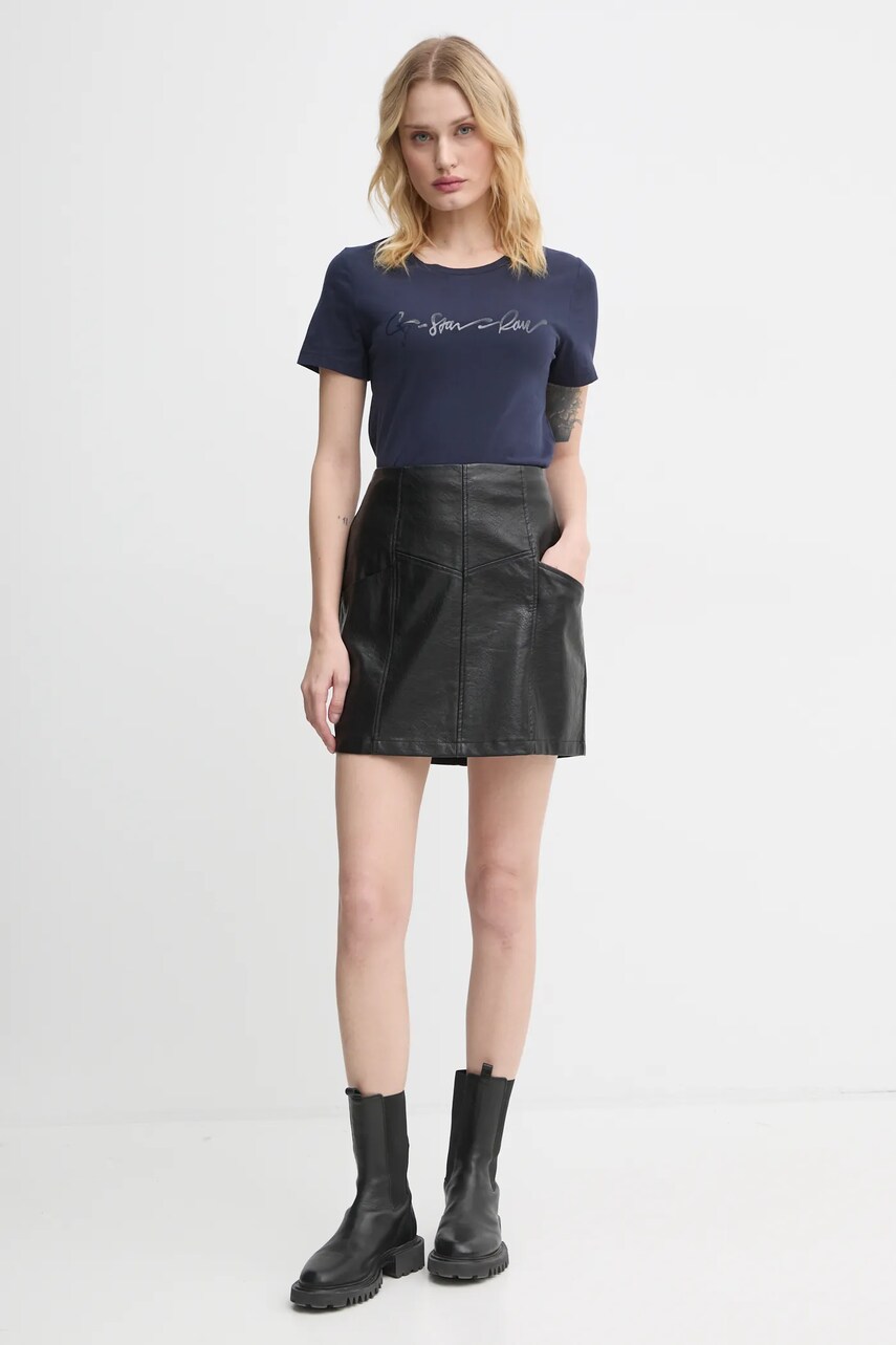 Бавовняна футболка G-Star Raw жіноча колір синій D25064-A870