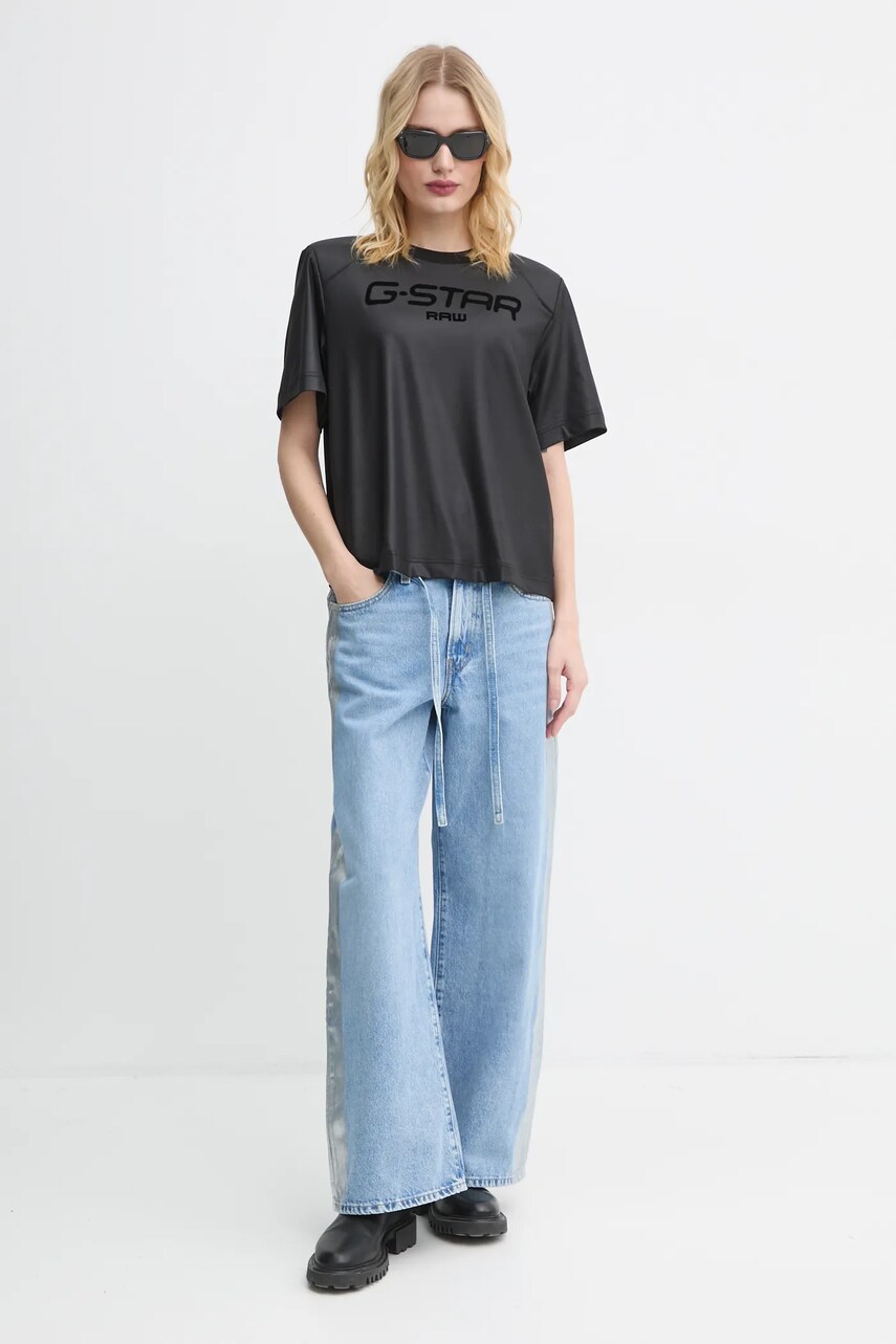 Футболка G-Star Raw жіноча колір чорний D25073-D711