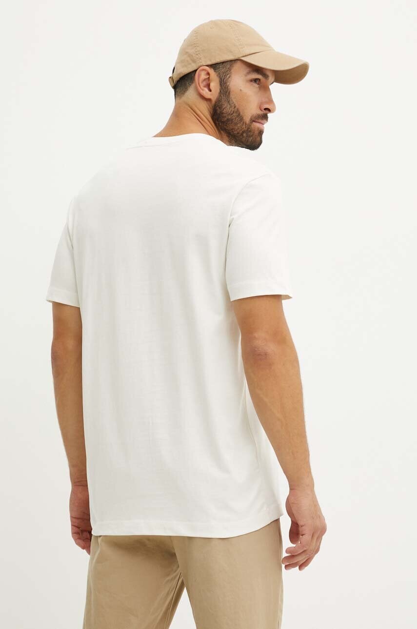 Бавовняна футболка Calvin Klein Jeans чоловіча колір бежевий з аплікацією J30J325649