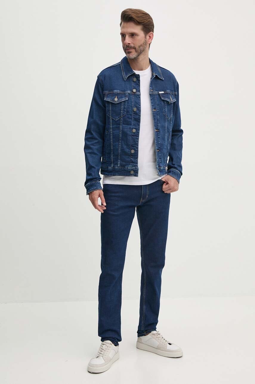 Бавовняна футболка Guess Jeans чоловіча колір білий з принтом M4YI55 K8HM0