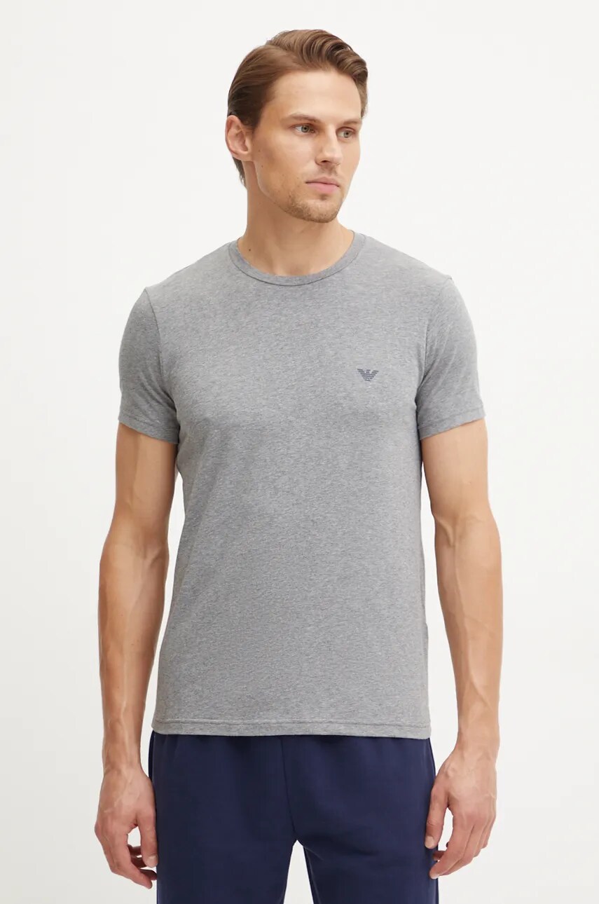 Футболка лаунж Emporio Armani Underwear 2-pack однотонна 111267 4F720