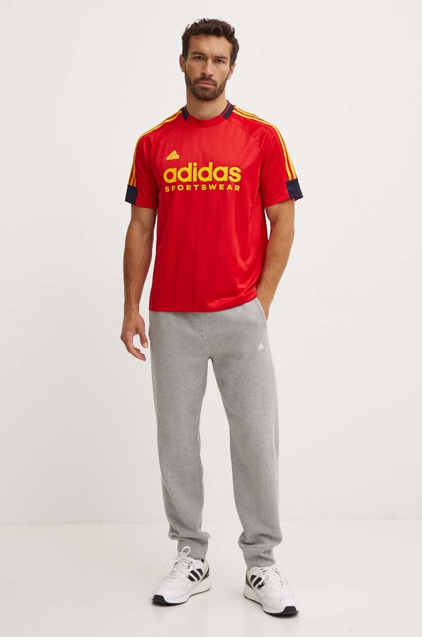Спортивна футболка adidas Tiro колір червоний візерунок IY4507