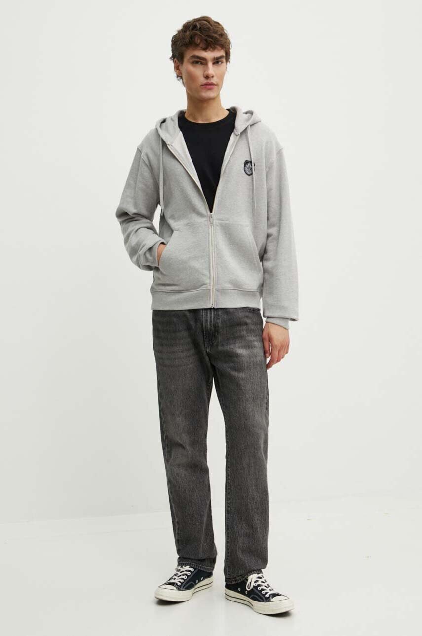 Бавовняна футболка The Kooples чоловіча колір чорний з аплікацією HTSC29028K