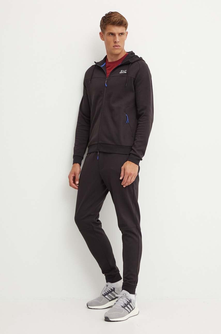 Футболка EA7 Emporio Armani чоловіча колір бордовий з аплікацією PJUJZ.6DPT71