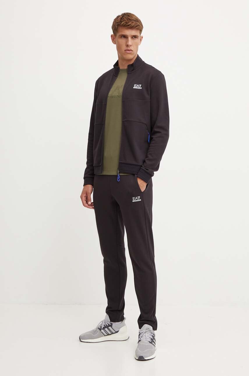Футболка EA7 Emporio Armani чоловіча колір зелений з аплікацією PJUJZ.6DPT71
