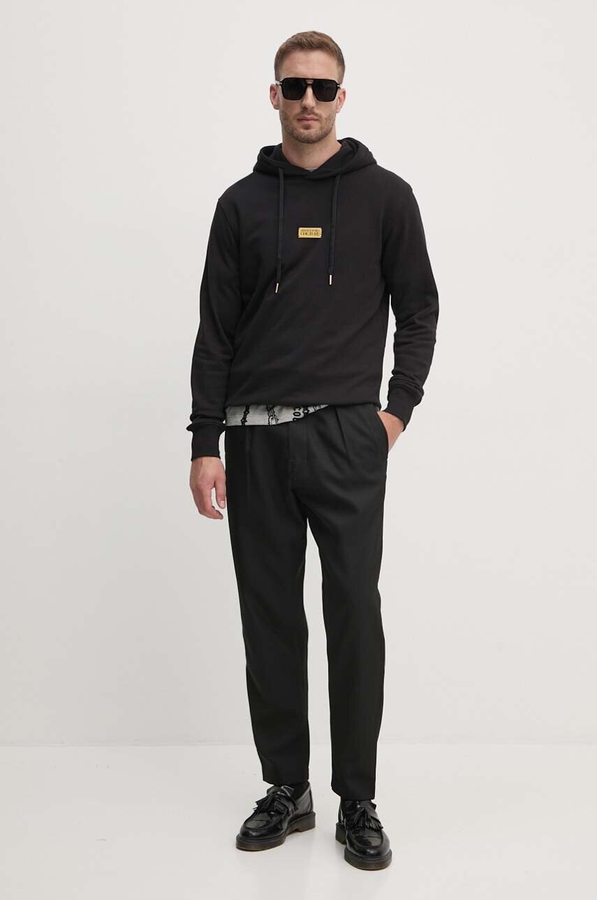 Купити Бавовняна футболка Versace Jeans Couture чоловіча колір сірий візерунок 77GAH6R0 JS415 – головне зображення