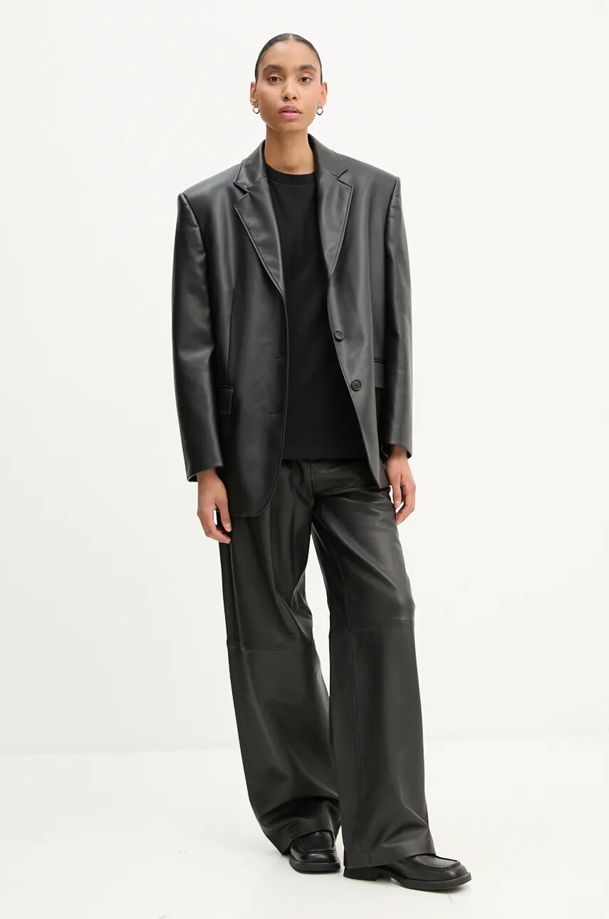 Бавовняна футболка A.P.C. standard rue madame GOTS колір чорний з аплікацією COHBU.M26388
