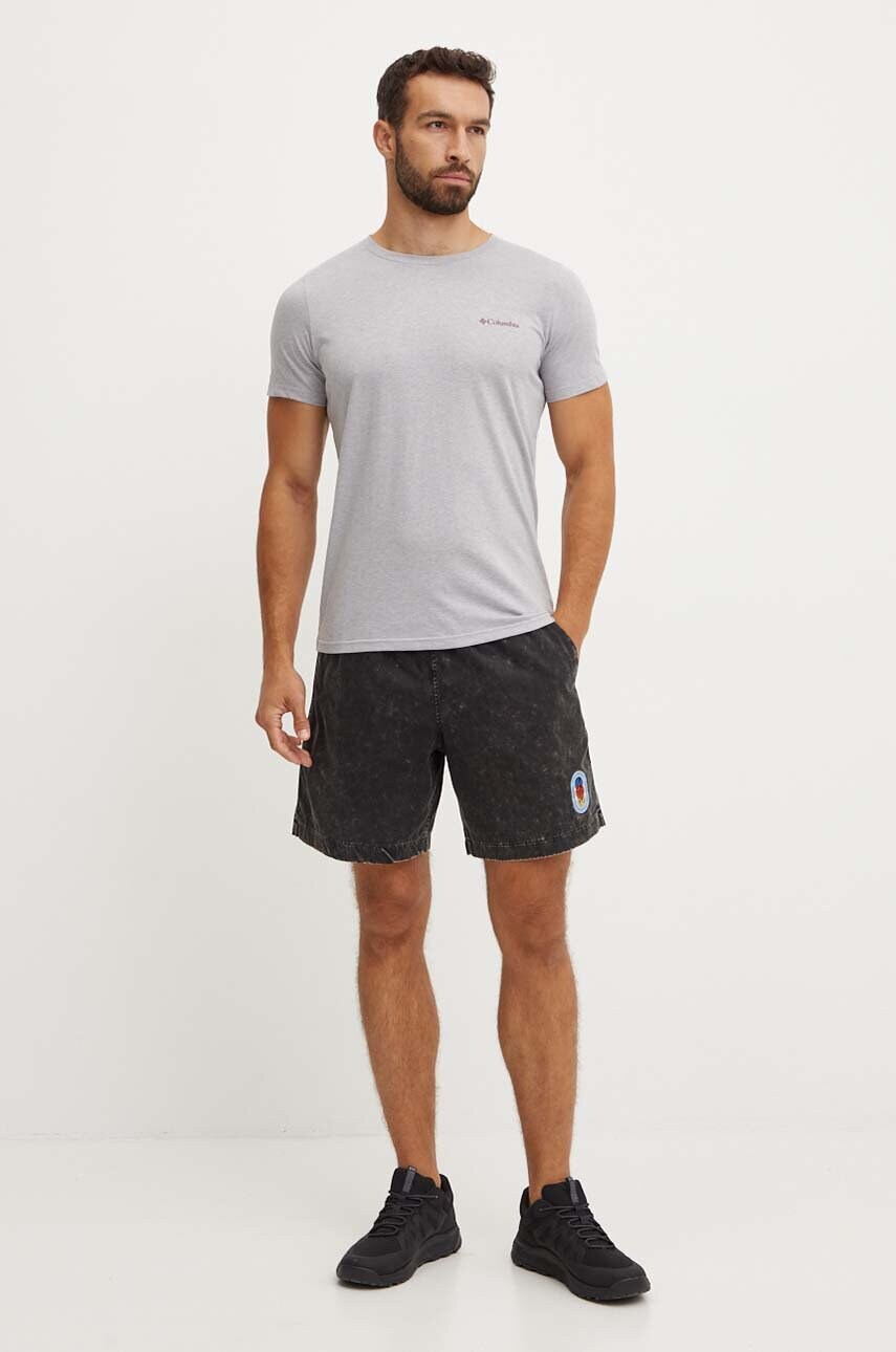 Бавовняні шорти adidas Originals колір сірий IZ2548