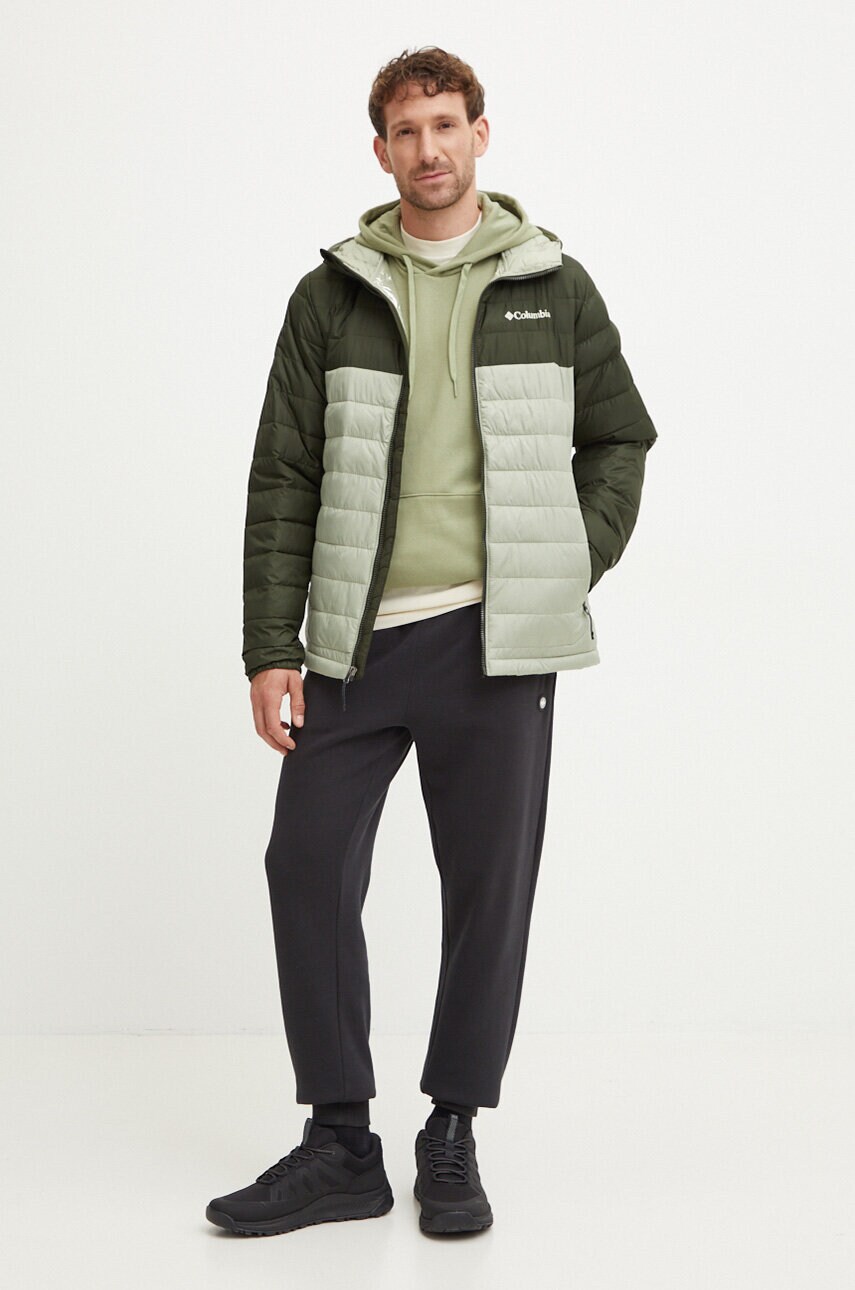 Бавовняна футболка Jack Wolfskin Bergblick чоловіча колір бежевий з принтом A60070