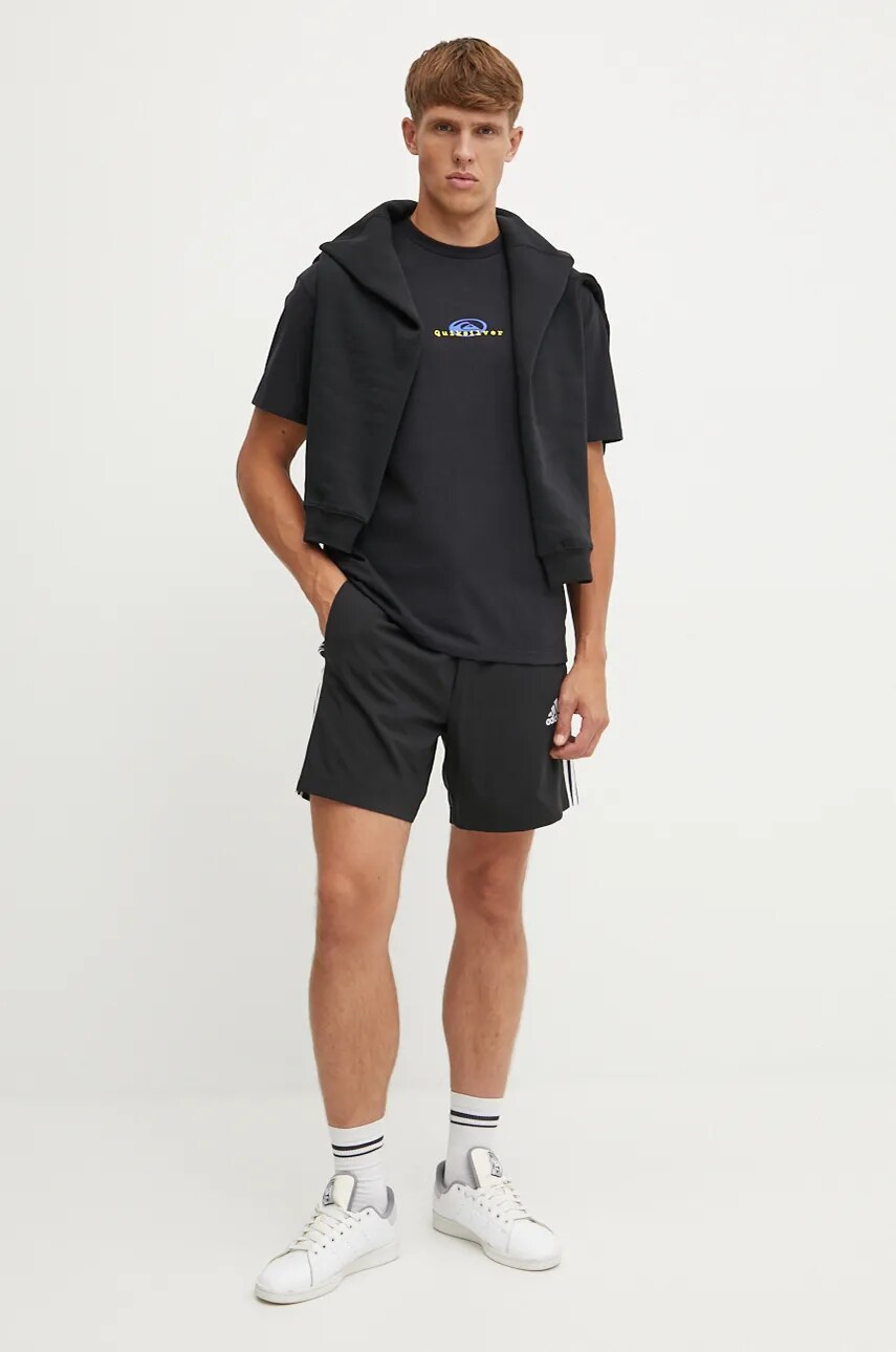 Футболка Quiksilver Thermal Logo Mer чоловіча колір чорний з принтом AQYZT09916