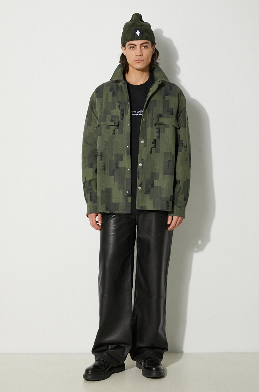 Бавовняна футболка Marcelo Burlon Que Onda Basic Tee чоловіча колір чорний з аплікацією CMAA056F24JER0071001