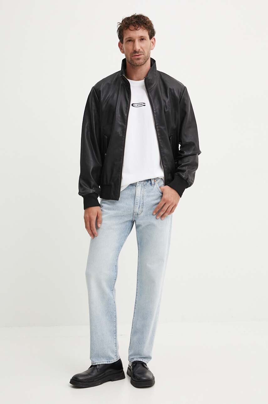 Бавовняна футболка G-Star Raw чоловіча колір білий з принтом D25093-C784