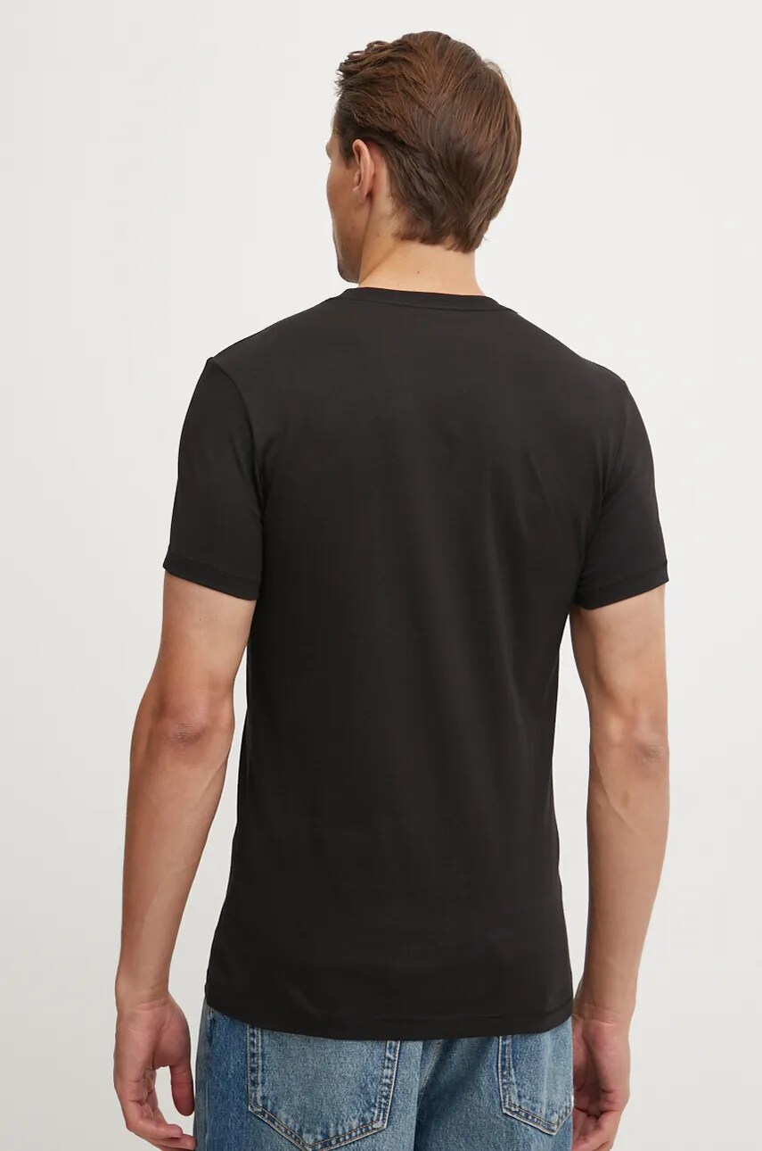 Бавовняна футболка Calvin Klein Jeans чоловіча колір чорний з принтом J30J325676
