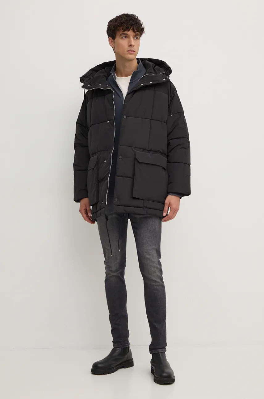Бавовняна футболка Calvin Klein Jeans чоловіча колір бежевий з принтом J30J326402
