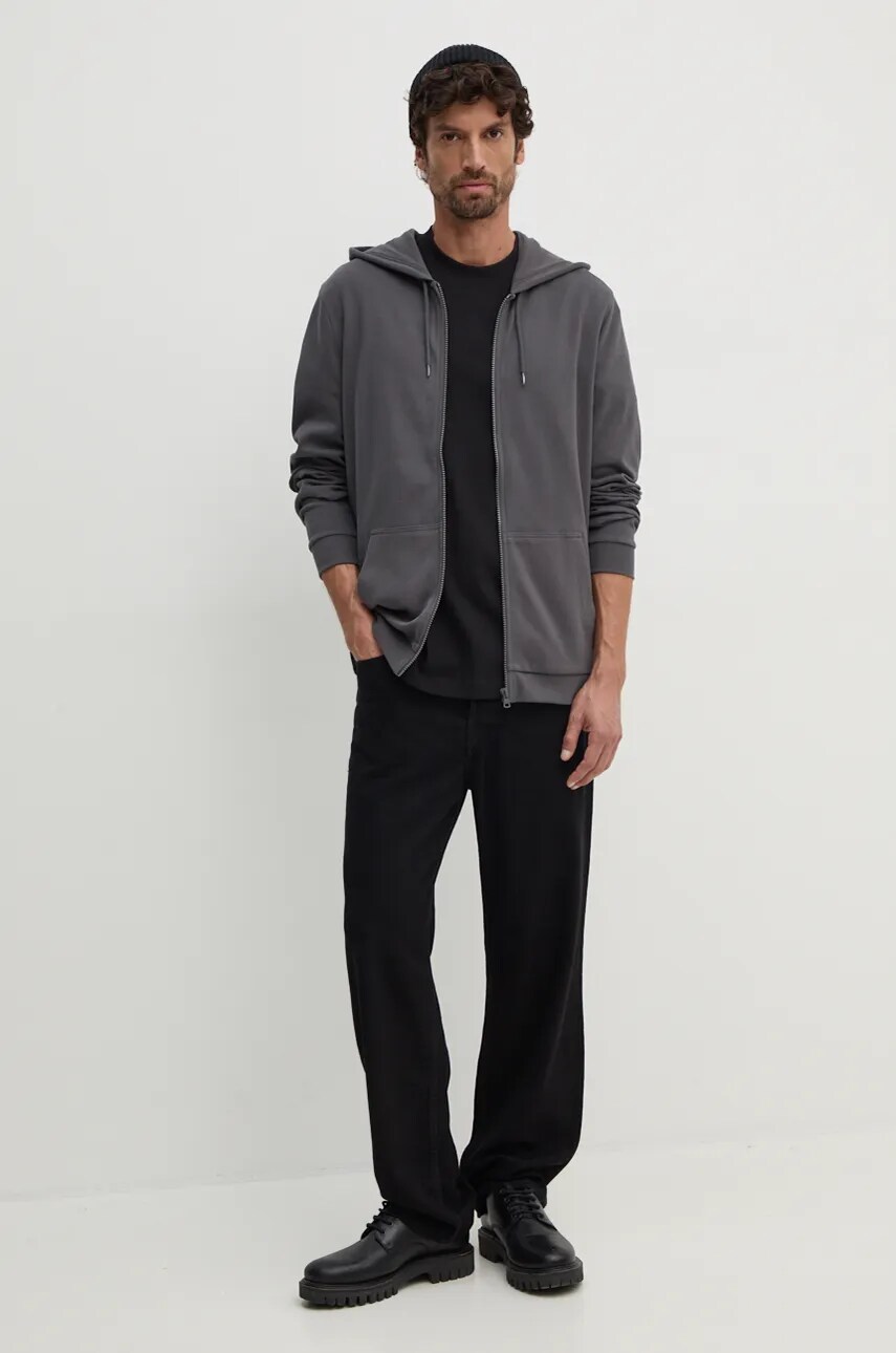 Бавовняна футболка Calvin Klein Jeans чоловіча колір чорний однотонна J30J326458
