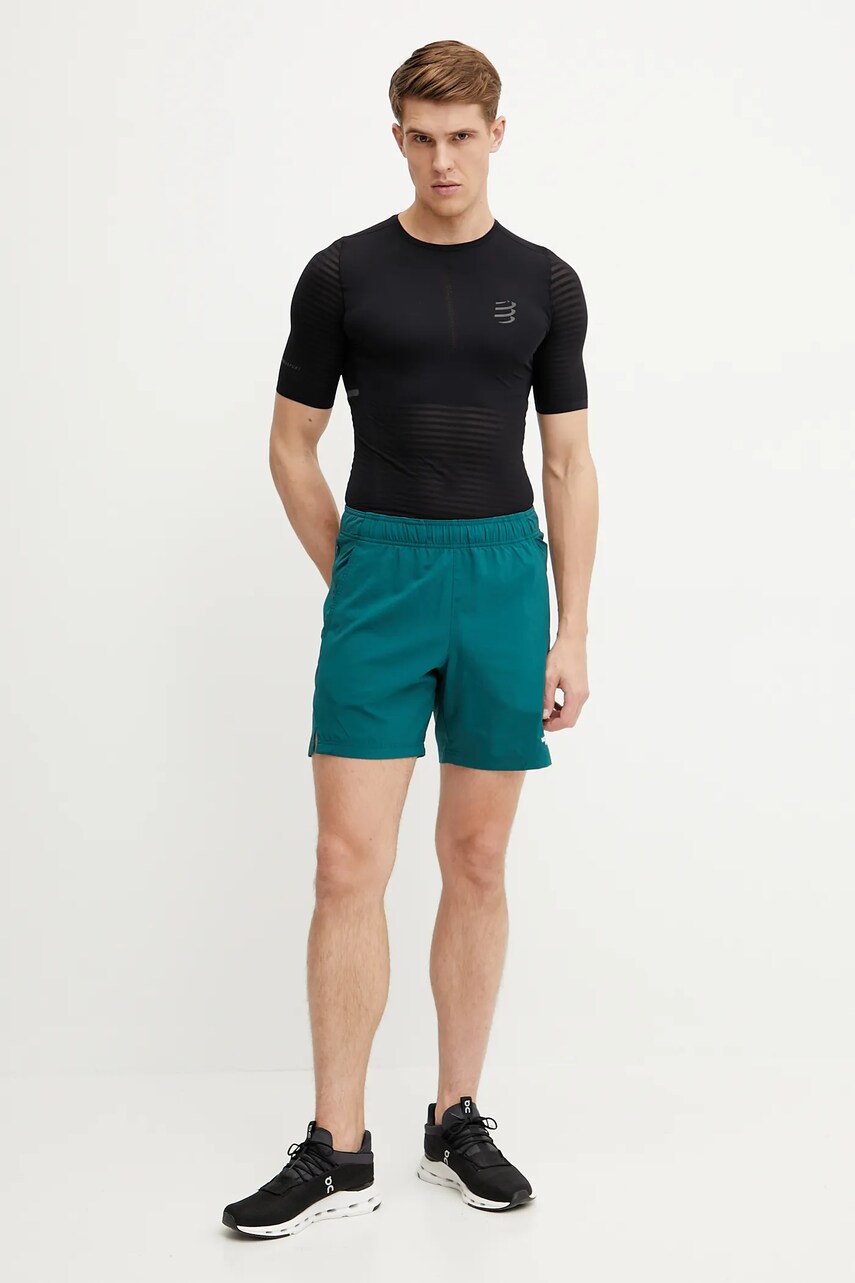 Бігова футболка Compressport Pro Racing однотонна ATSM3615