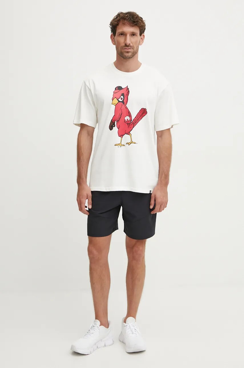 Бавовняна футболка 47 brand MLB St Louis Cardinals чоловіча колір бежевий з принтом BC023TMYIHQ634069SS
