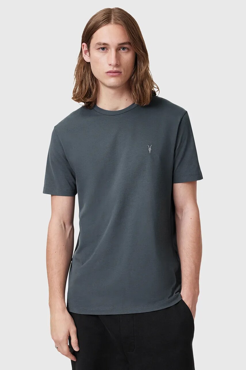 Бавовняна футболка AllSaints BRACE 3-pack чоловіча однотонна M031JB